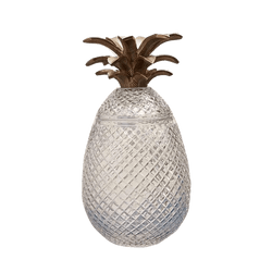 Art deco style crystal pineapple jar with gold leaf detailing | Pineapple home decor, Perth WA