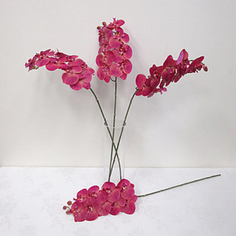 Silk phalaenopsis orchids - burgundy - 78cm - Artificial flowers, Perth WA