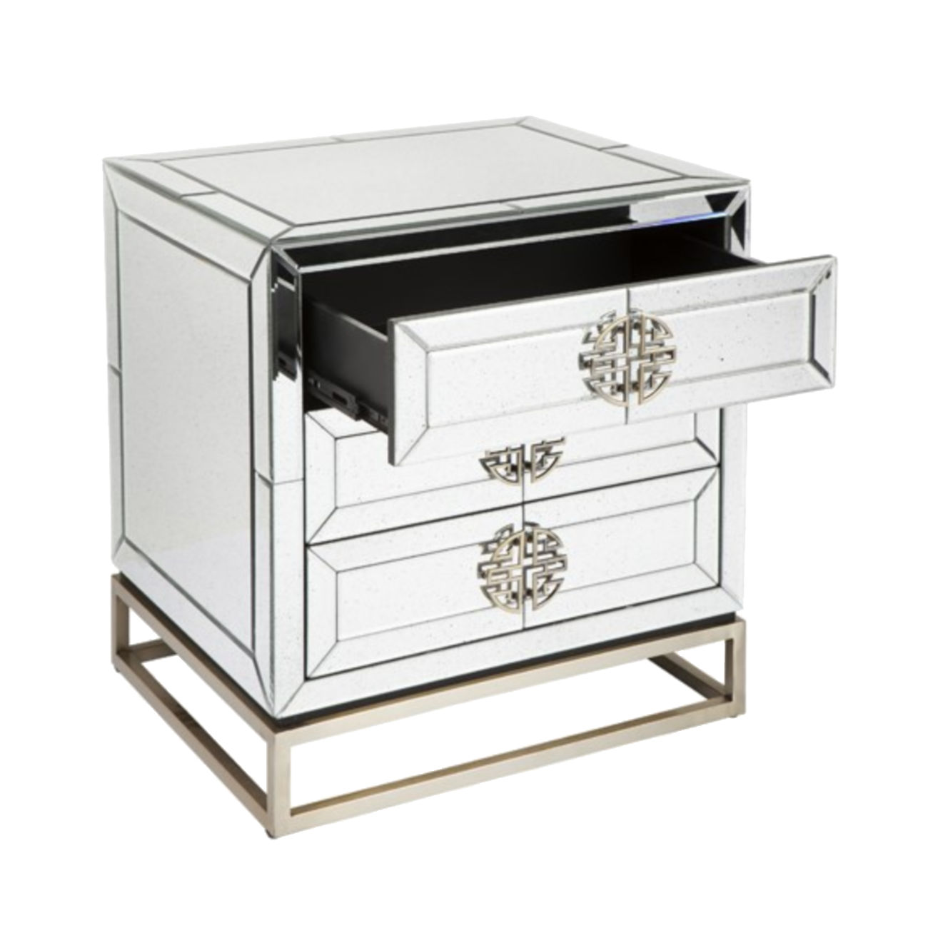 Palace 3 Drawer BedSide Table