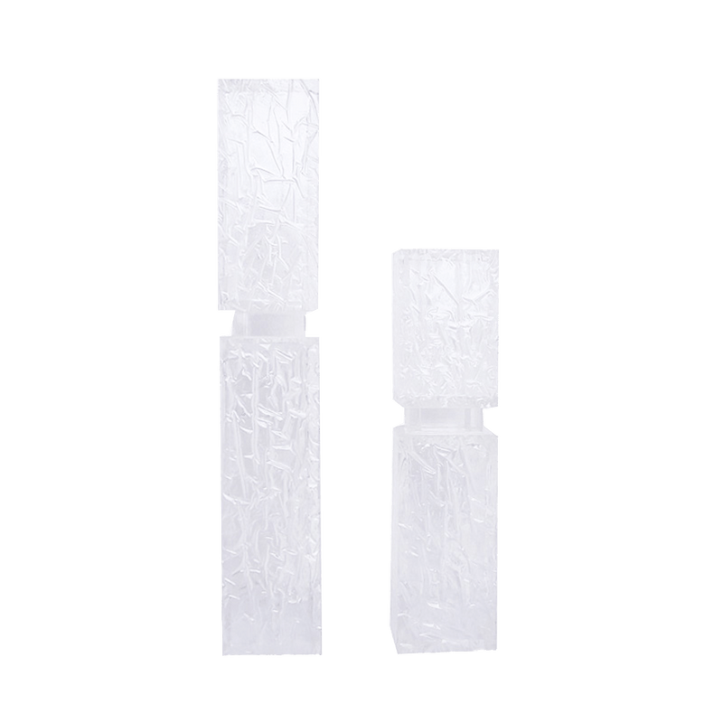Frosted acrylic candle holders | Candlesticks & hurricanes - Perth WA