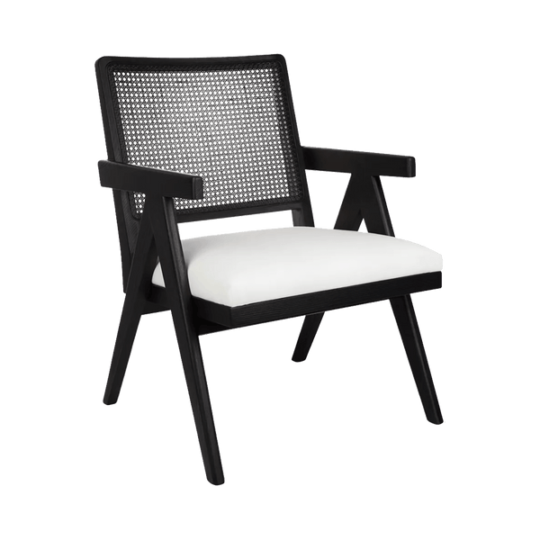Aubrey Arm Chair - Black/White