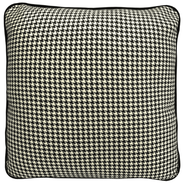 Houndstooth Piped Cushion 55x55cm | Darcy & Duke Perth WA