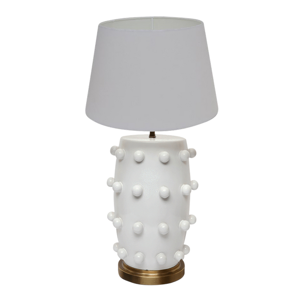 White lamp with white lampshade | Unique table lamps Perth WA