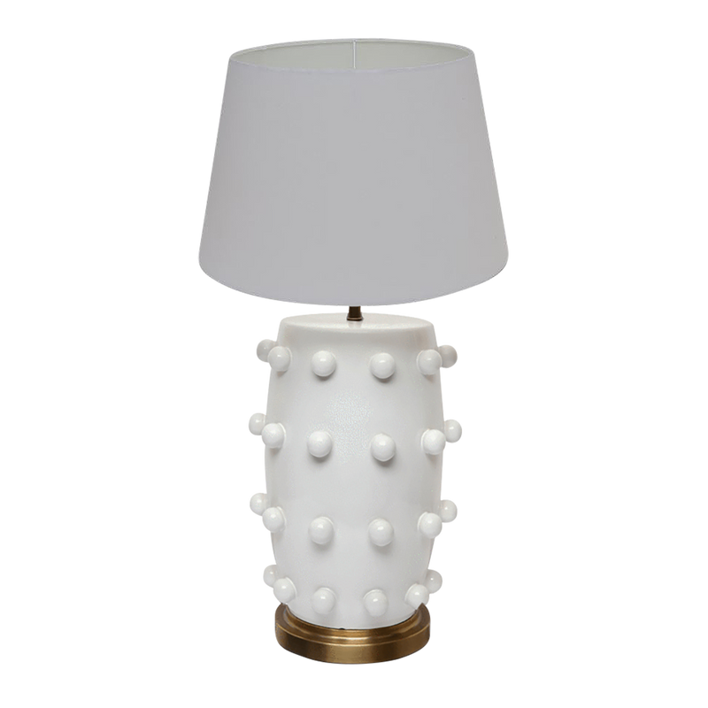 White lamp with white lampshade | Unique table lamps Perth WA